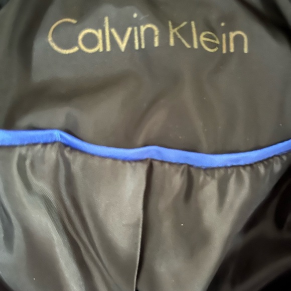 Calvin Klein black L  jacket with gold zippers and buttons. Perfect. - Picture 5 of 6